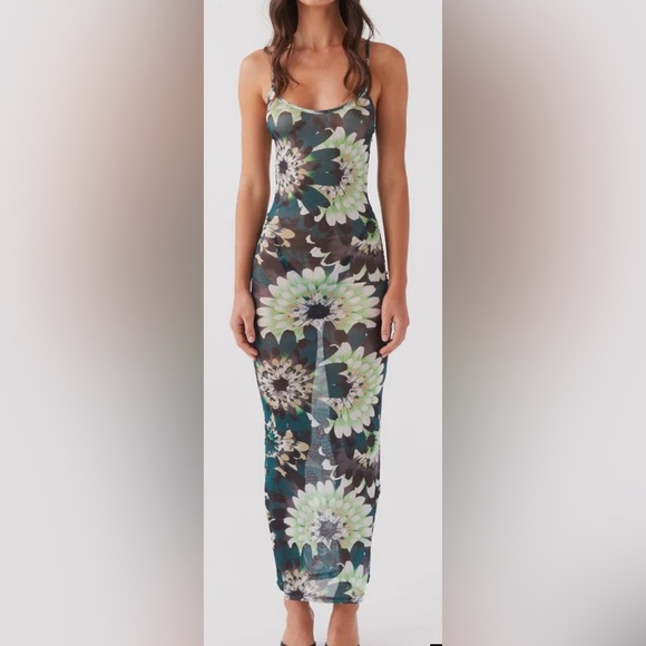 Peppermayo Exclusive  NWT Love On The Run Maxi Dress -
Jungle.  Size 2 - Picture 1 of 9